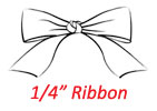 1/4" Preprinted Ribbon printed with Miscellaneous theme