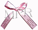 7/8" Personalized Favor Ribbons - 2 or 3-line with border