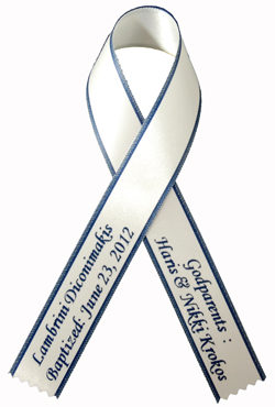 Personalized ribbon for christening deals