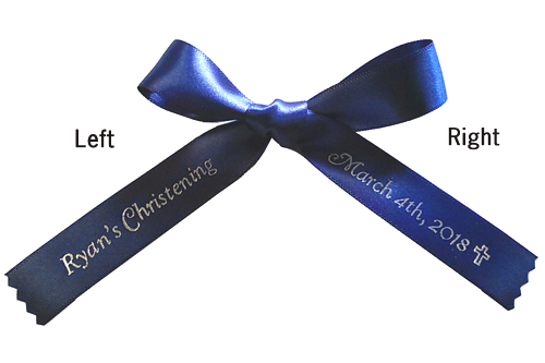 5/8 Vertical Print Satin Wedding Ribbon