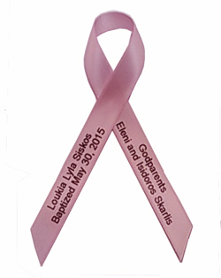 personalized baptism ribbon