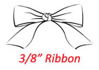 3/8' Preprinted Ribbon printed with Religious theme