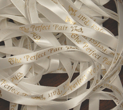 3/8' The Perfect Pair Preprinted Ribbon