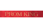 3" Red Prom King Sash