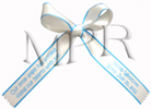 5/8" Personalized Favor Ribbons - 2-line print with border