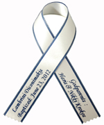 5/8" Greek Baptism Ribbon with Border, Martyrika