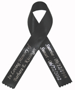 Awareness Ribbon Two-line Two-sided print - Awareness Ribbons