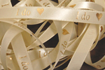 3/8" I do (heart) Preprinted Ribbon