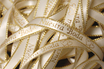 3/8" Nuestra Boda Preprinted Ribbon