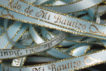 3/8" Rdo. de Mi Bautizo Preprinted Ribbon
