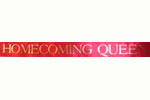 3" Red Homecoming Queen Sash