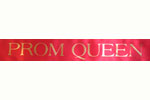 3" Red Prom Queen Sash