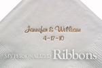 Beverage Napkin personalized with 2-lines of text